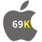 Aplicativo 69K para iOS